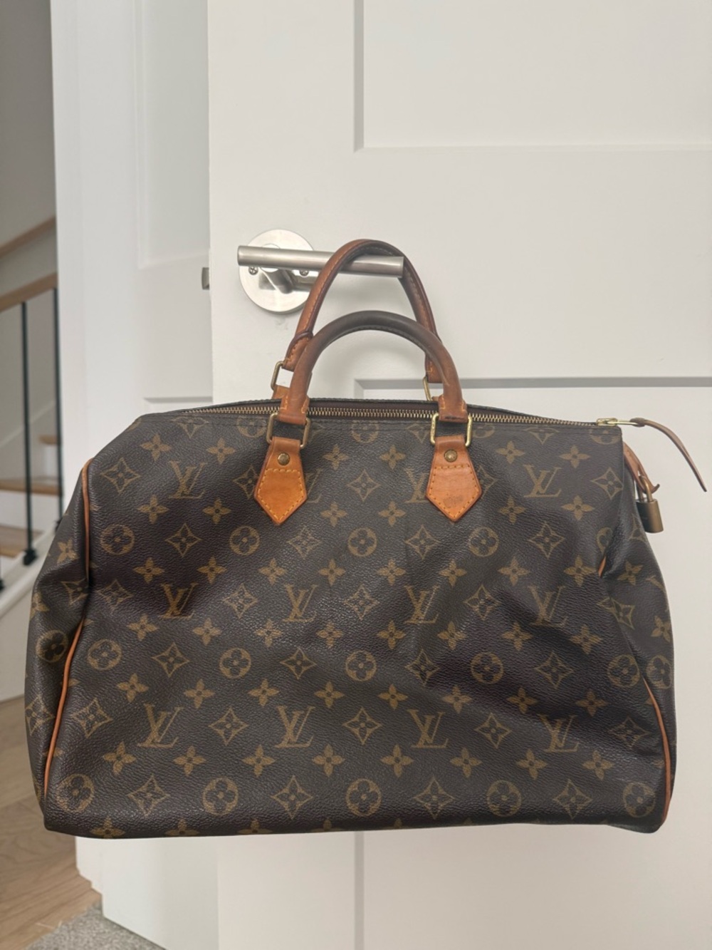 Louis Vuitton Speedy Monogram Canvas Handbag